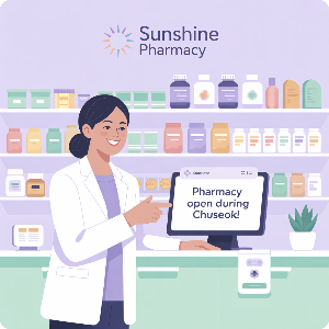 전국 추석 연휴 문 여는 약국 이미지