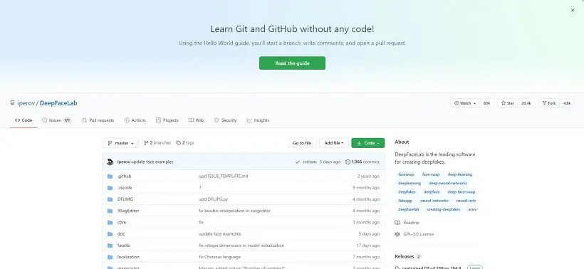 Github-DeepFaceLab