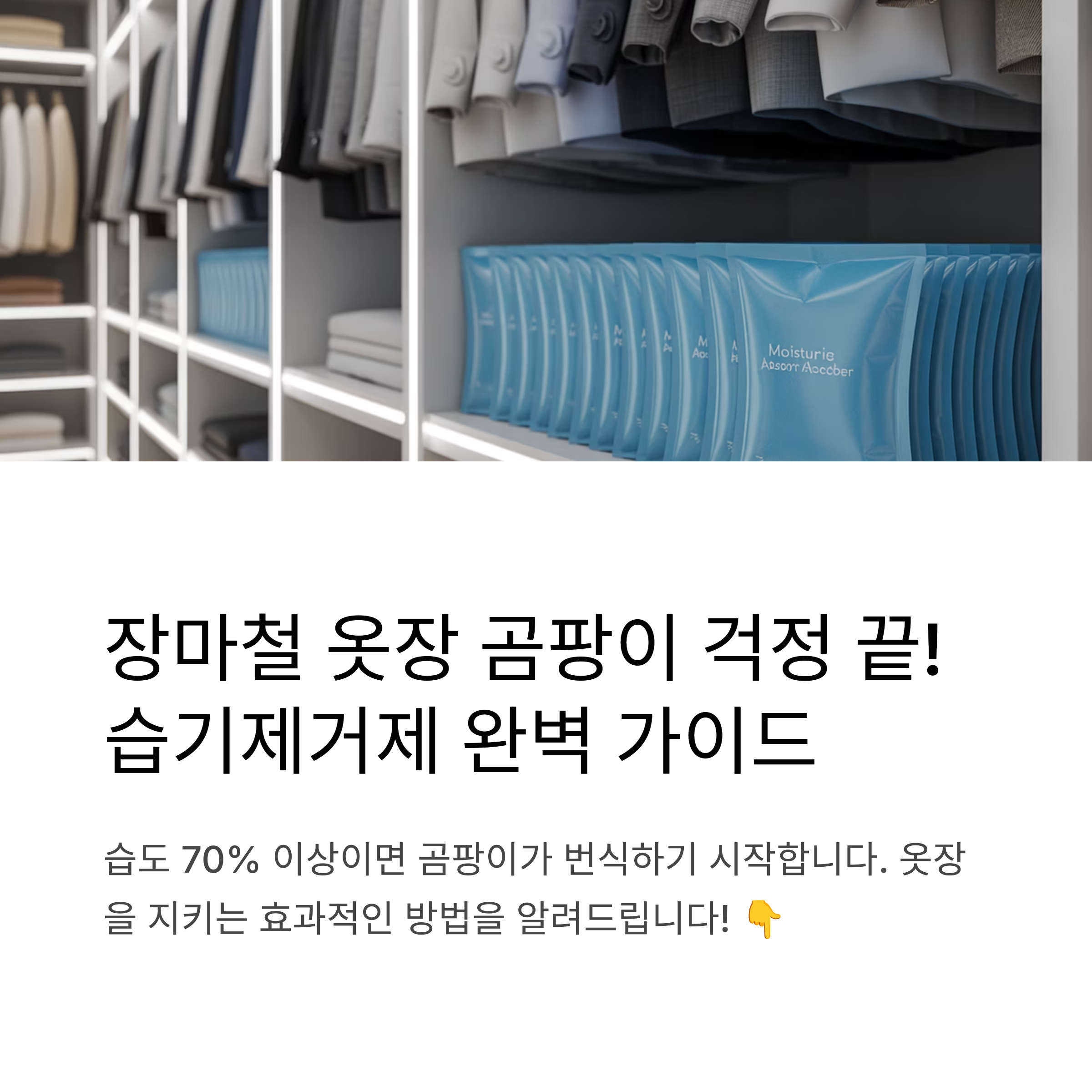 장마철 옷장 곰팡이 방지하는 습기제거제 사용법과 효과