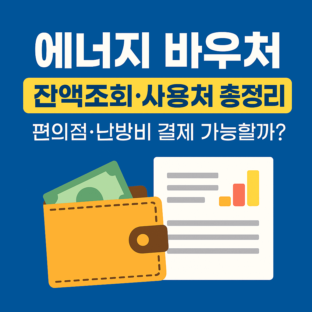 에너지 바우처 잔액 조회