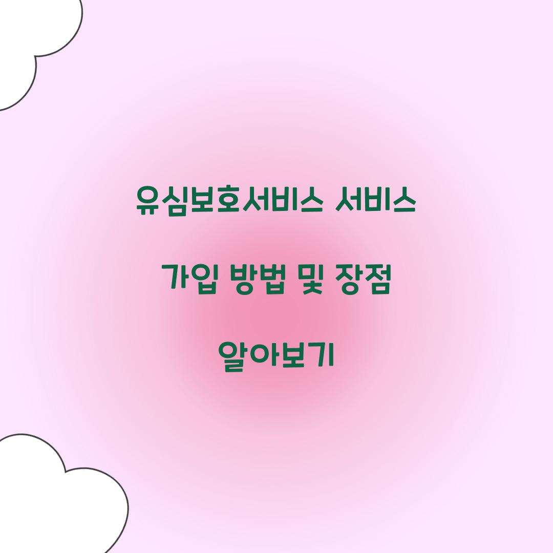 유심보호서비스 서비스 가입