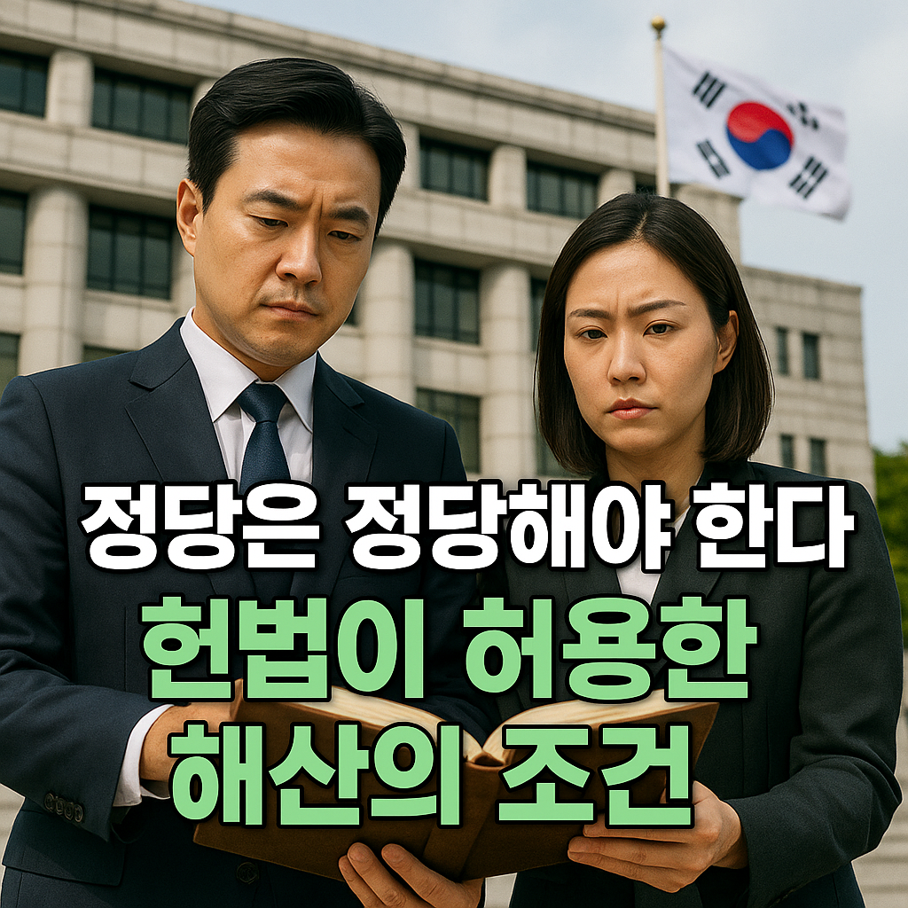 정당은 정당해야 정당의 존재 가치가 있다.