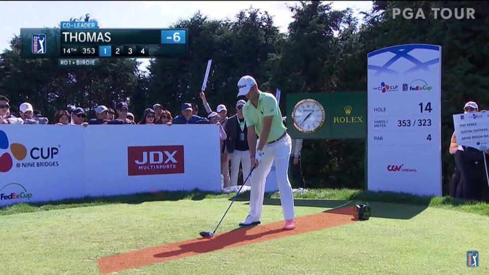 저스틴 토마스 티샷