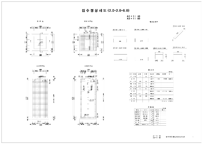 집수정상세도(2.0x2.0x6.0)