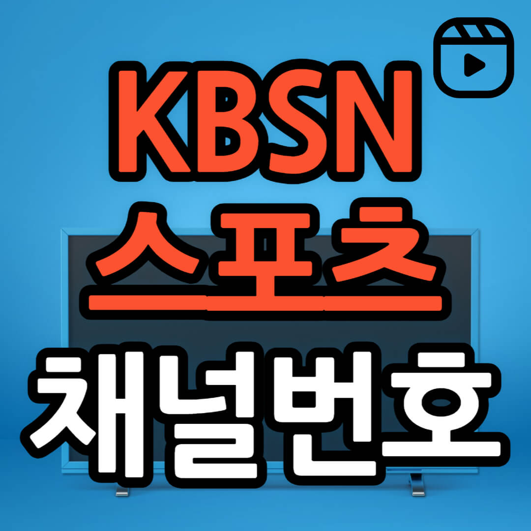 지역별 KBS N SPORTS 채널 번호(+ 케이비에스엔 스포츠 편성표)