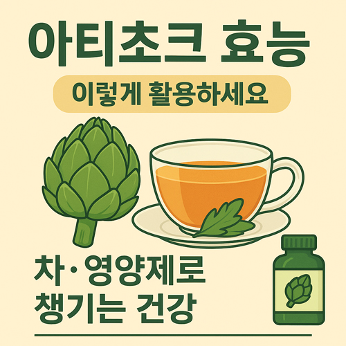 아티초크 효능 이렇게 활용하세요 | 차·영양제로 챙기는 건강