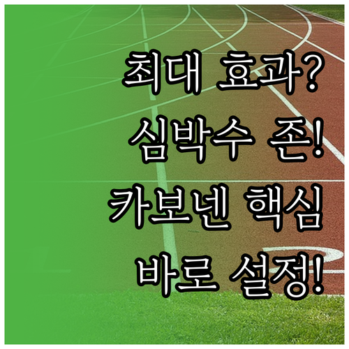 운동 효과 극대화 심박수 존 설정법 ..