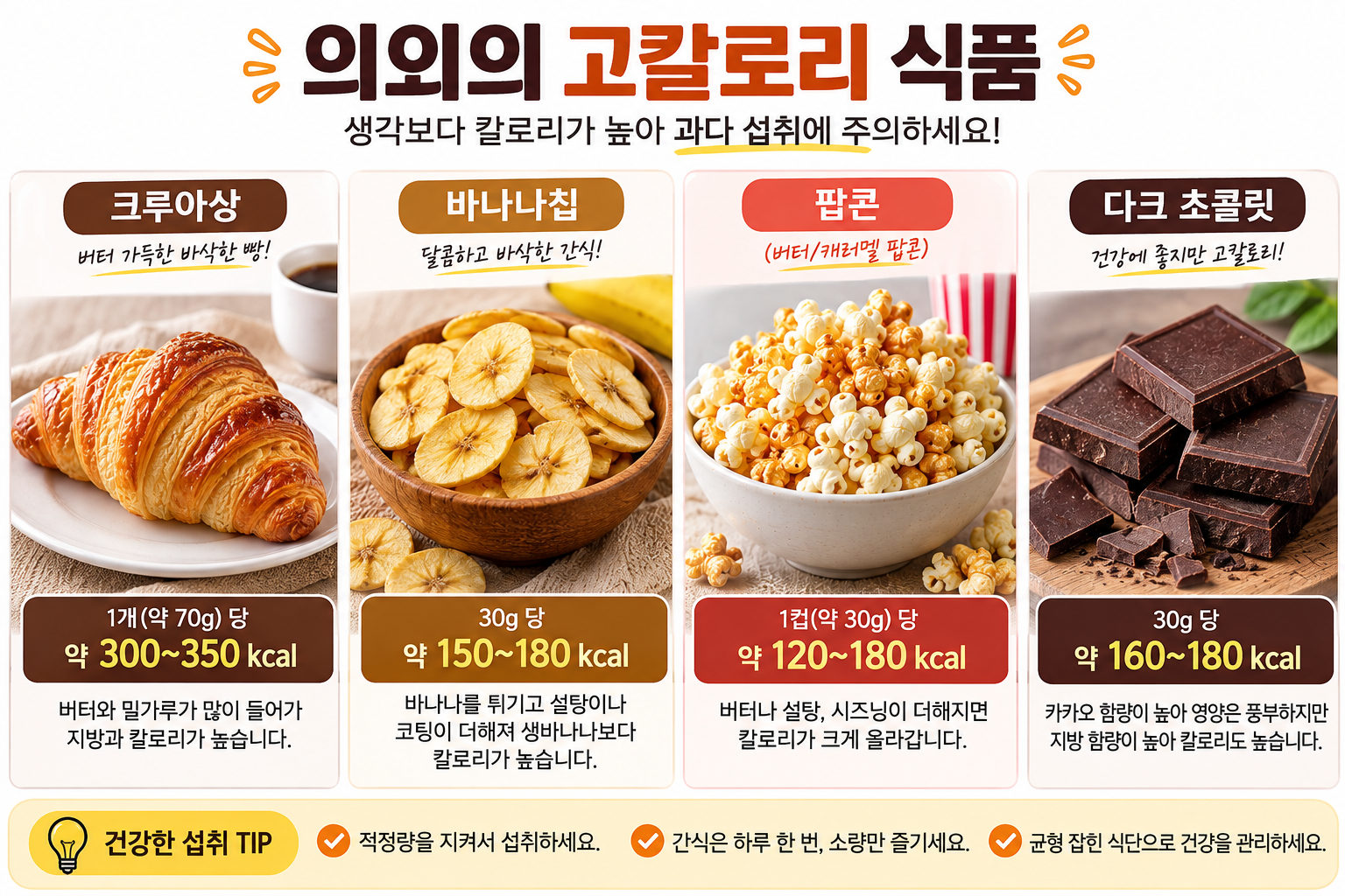 의외의 고칼로리 식품