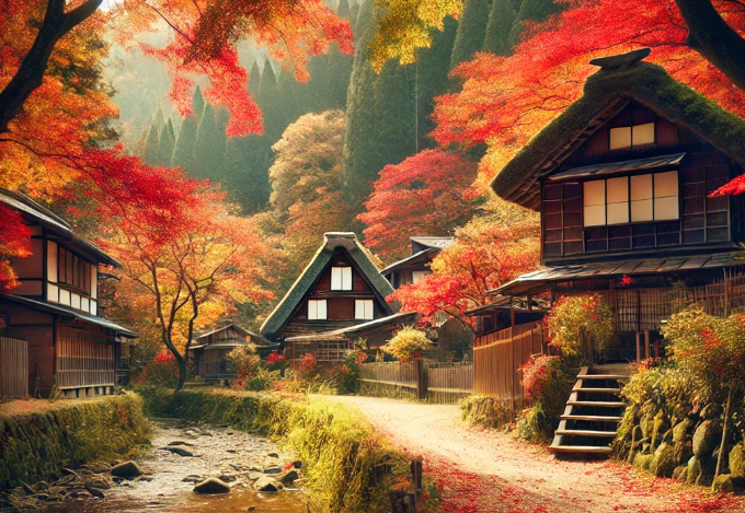 일본 가을 단풍 명소 비교 관련 사진