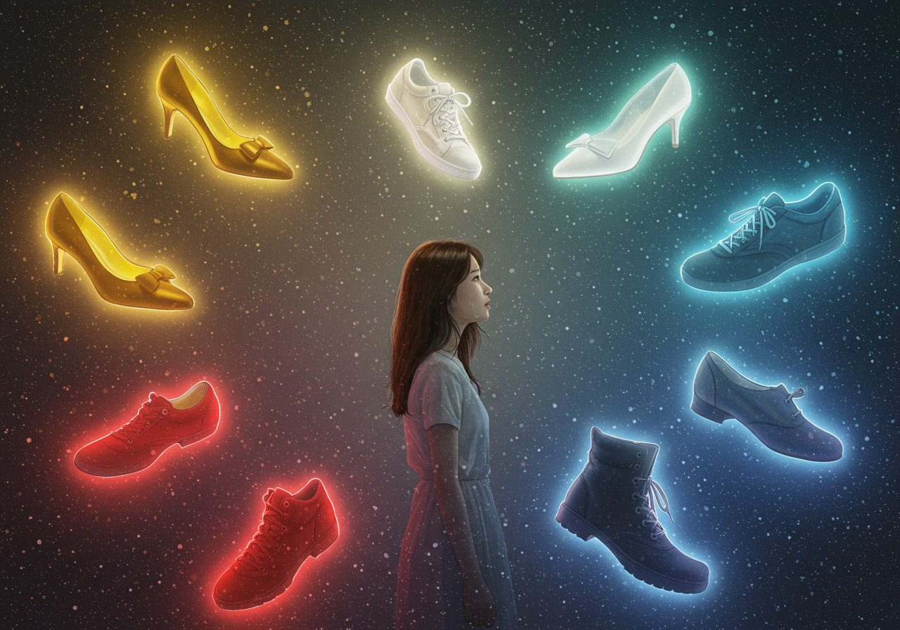 친구, 연인, 지인과의 신발 꿈