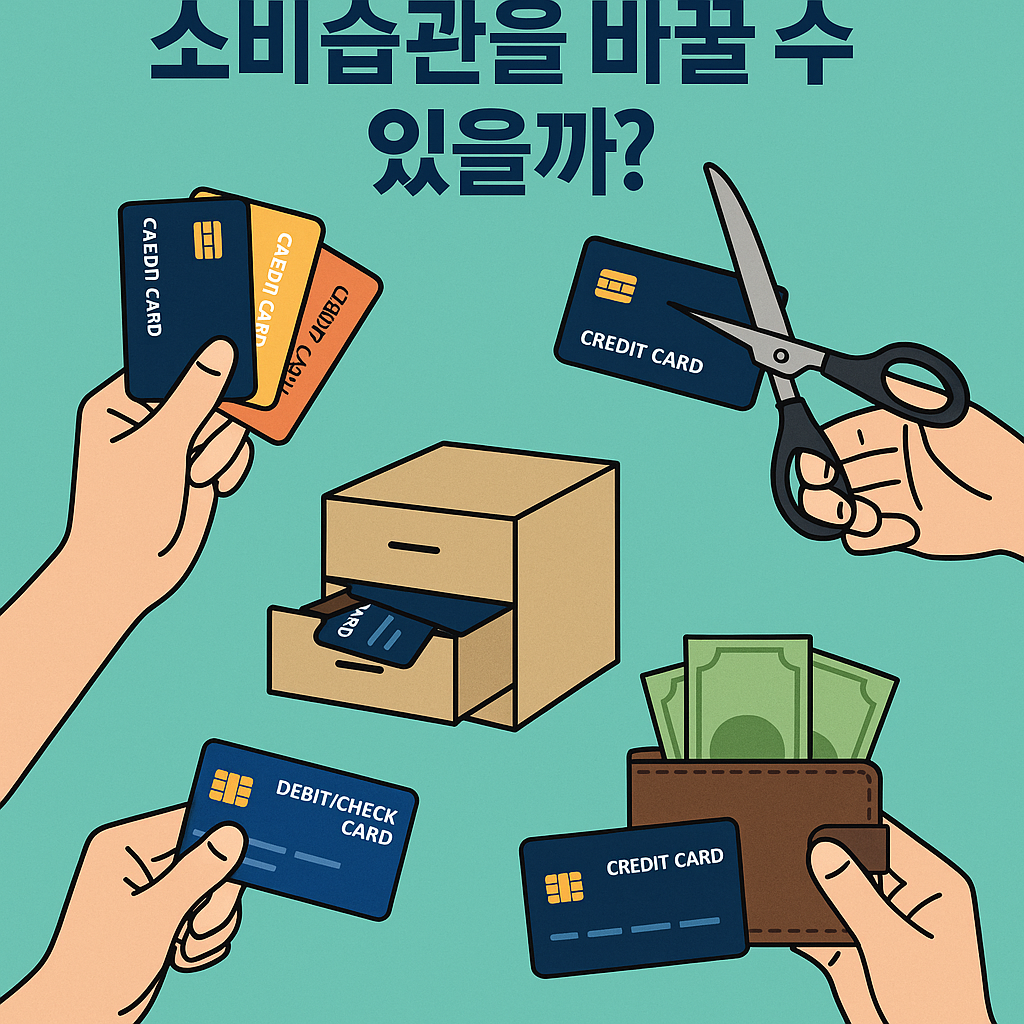 신용카드, 어떻게 줄이고 소비습관을 바꿀 수 있을까?