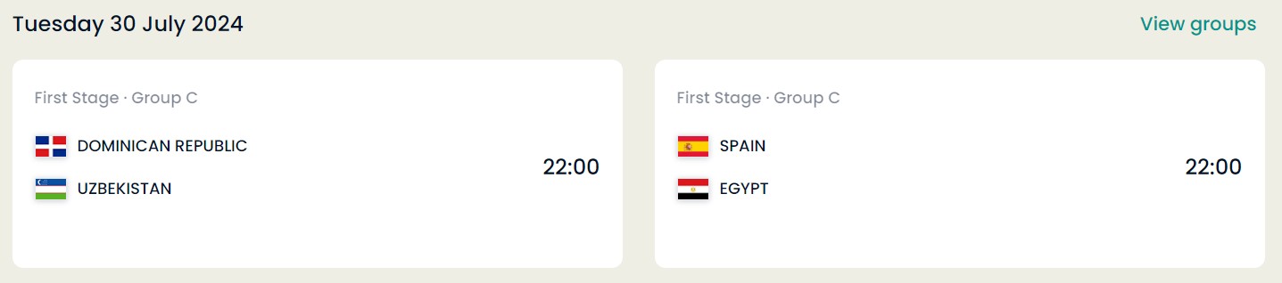 2024 파리올림픽 축구 경기 일정