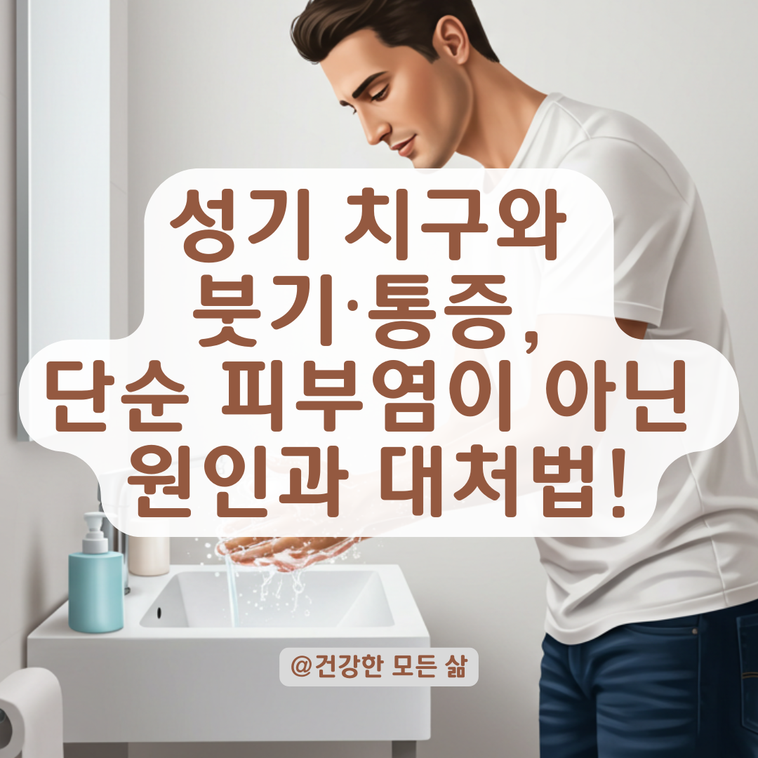 성기에 하얀 치구, 붓기, 통증까지 있다면 단순 피부염이 아닙니다. 원인별 조치방법 정리.