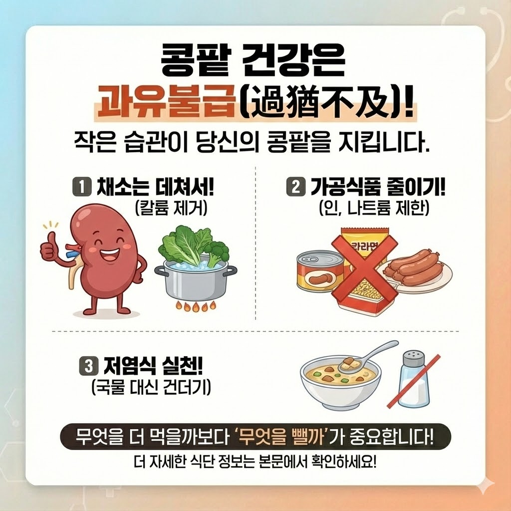 콩팔에좋은음식