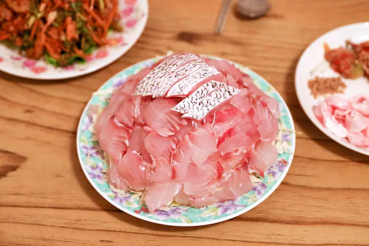 신계숙의 맛터싸이클 다이어리 민어회무침, 민어전, 민어맑은탕, 부레, 껍질, 민어회 코스요리 맛집 추천