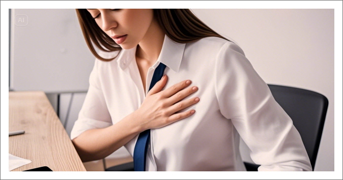 가슴답답함-통증-증상-여성