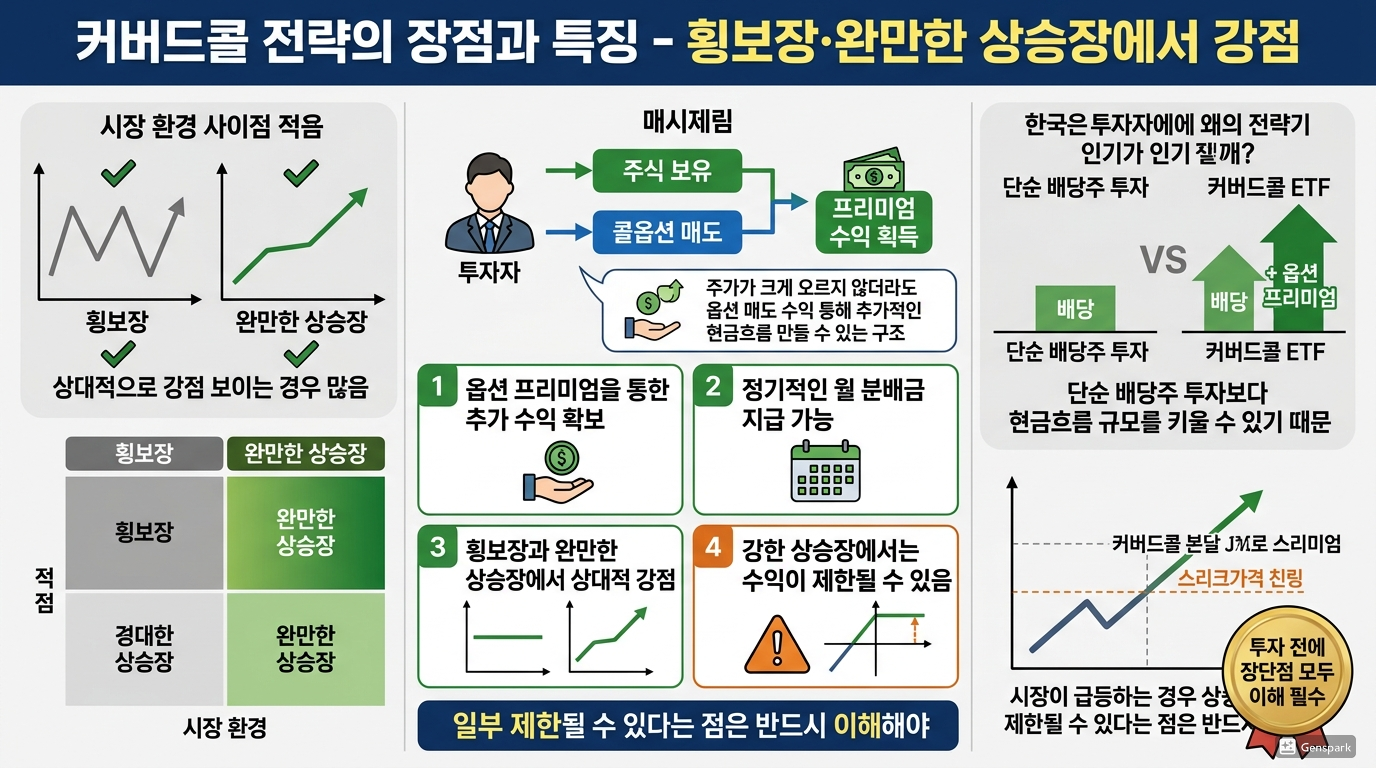 커버드콜 전략의 장점과 특징
