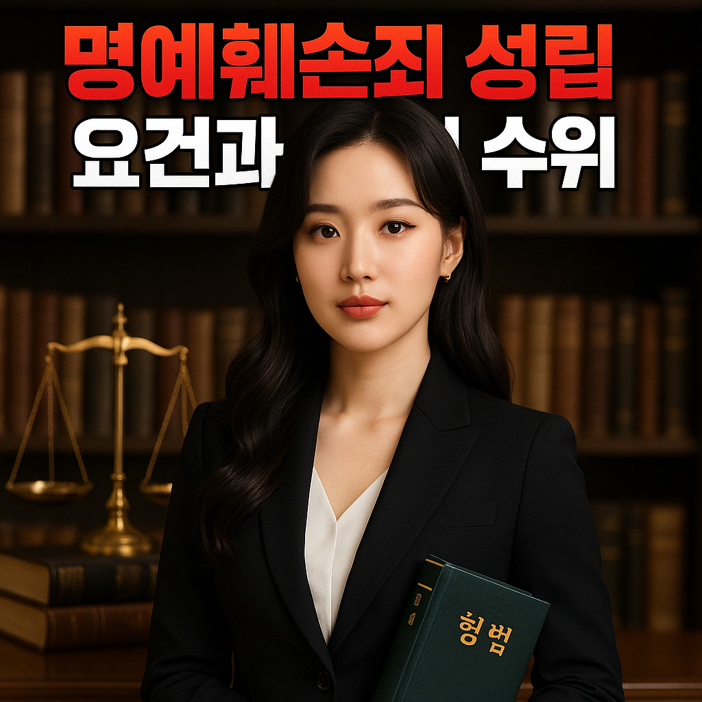 명예훼손죄 성립 요건과 처벌 수위 완전정리 2025