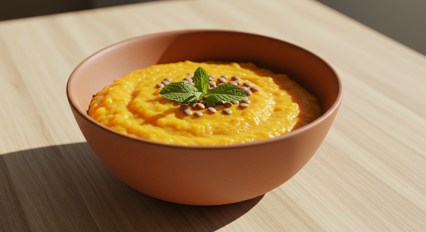 완벽한 렌틸콩 단호박죽 레시피