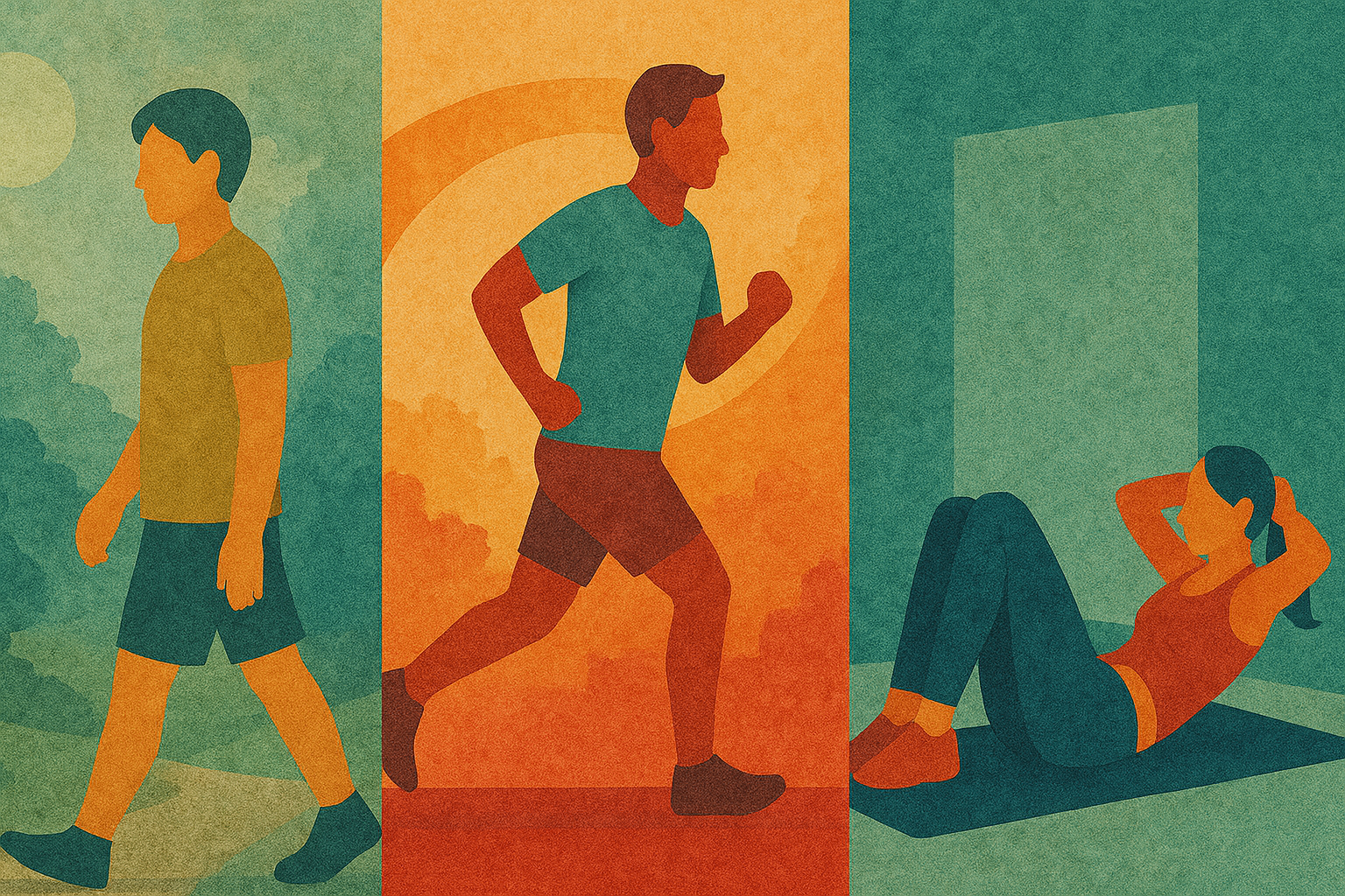 걷기 명상, 조깅, 홈트: 스트레스 해소 운동 비교