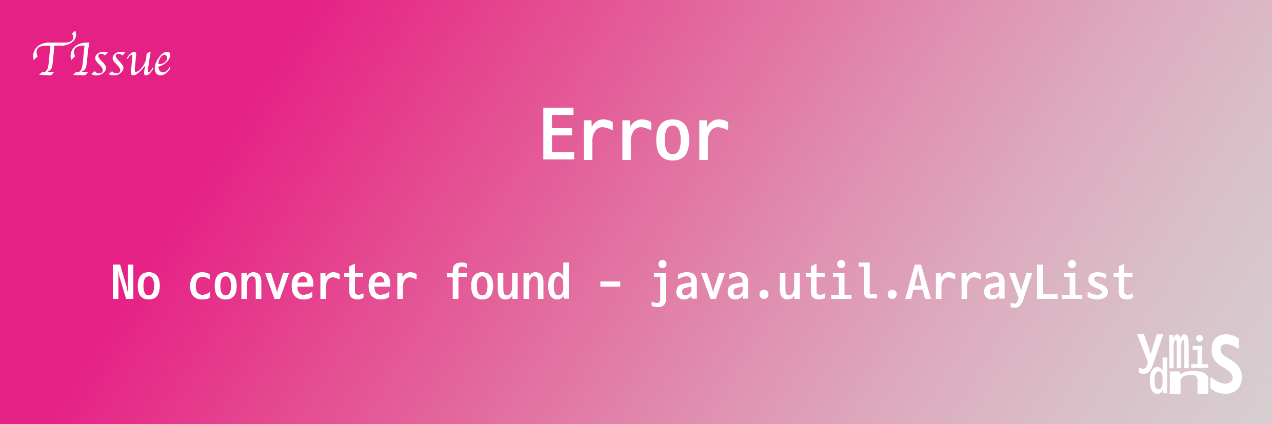 Error no converter found 썸네일 이미지이다.