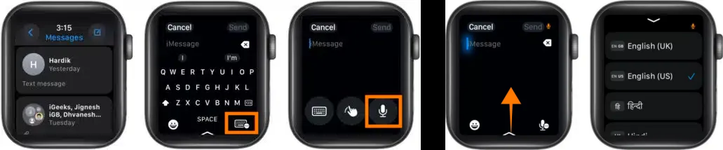 애플 워치 앱별 음성 입력 언어 설정, 이렇게 간단합니다.