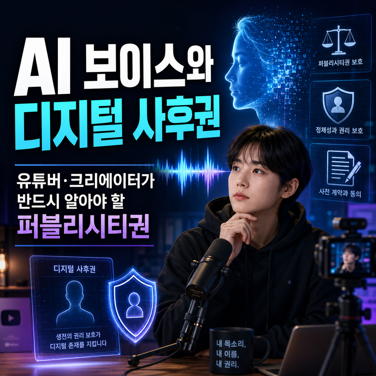 AI 보이스와 디지털 사후권 이미지