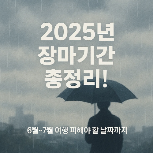 2025년 장마기간 썸네일 이미지