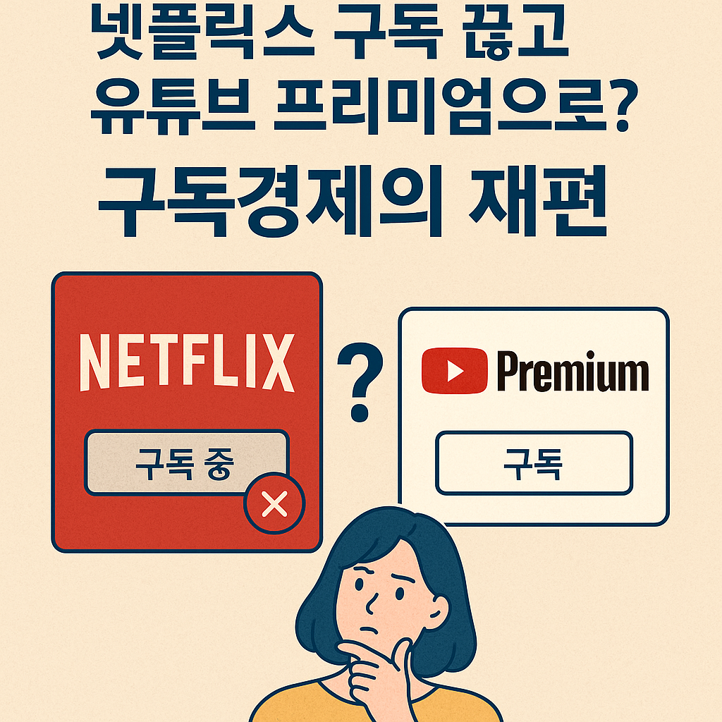 넷플릭스 구독 끊고 유튜브 프리미엄으로? 구독경제의 재편