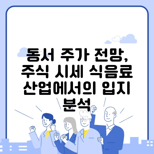 동서 주가 전망, 주식 시세 식음료 산업에서의 입지 분석