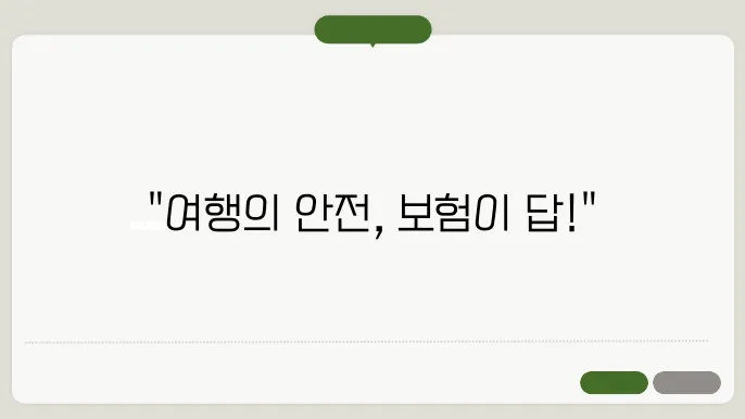 해외여행 필수템, 여행자 보험의 모든 것