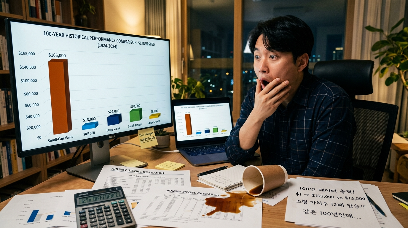 100년 데이터 충격 소형가치 16만5천 지배