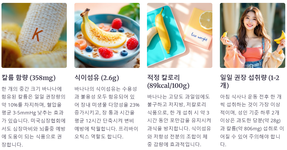 바나나의 다양한 건강효능