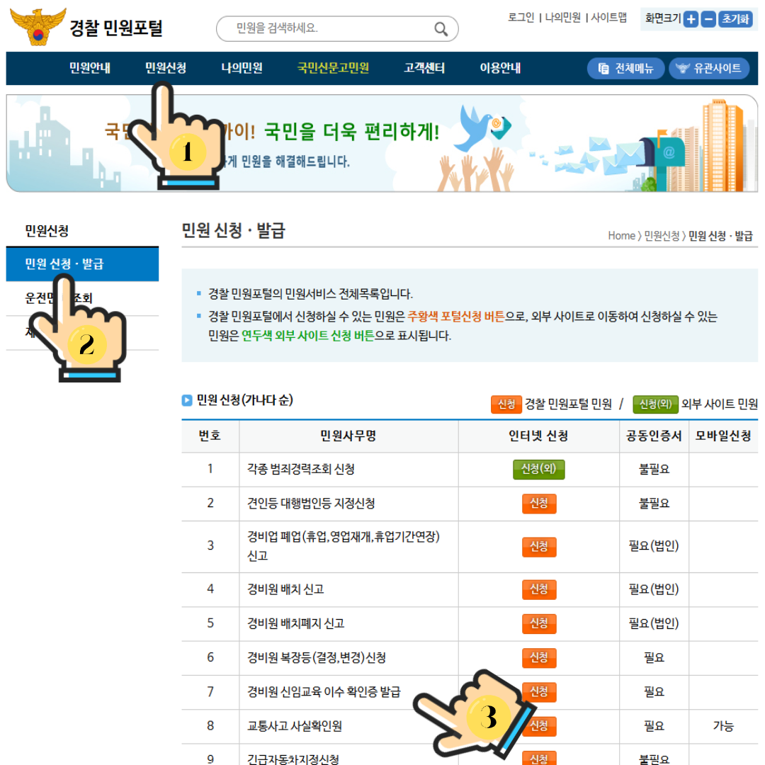 경찰민원포탈