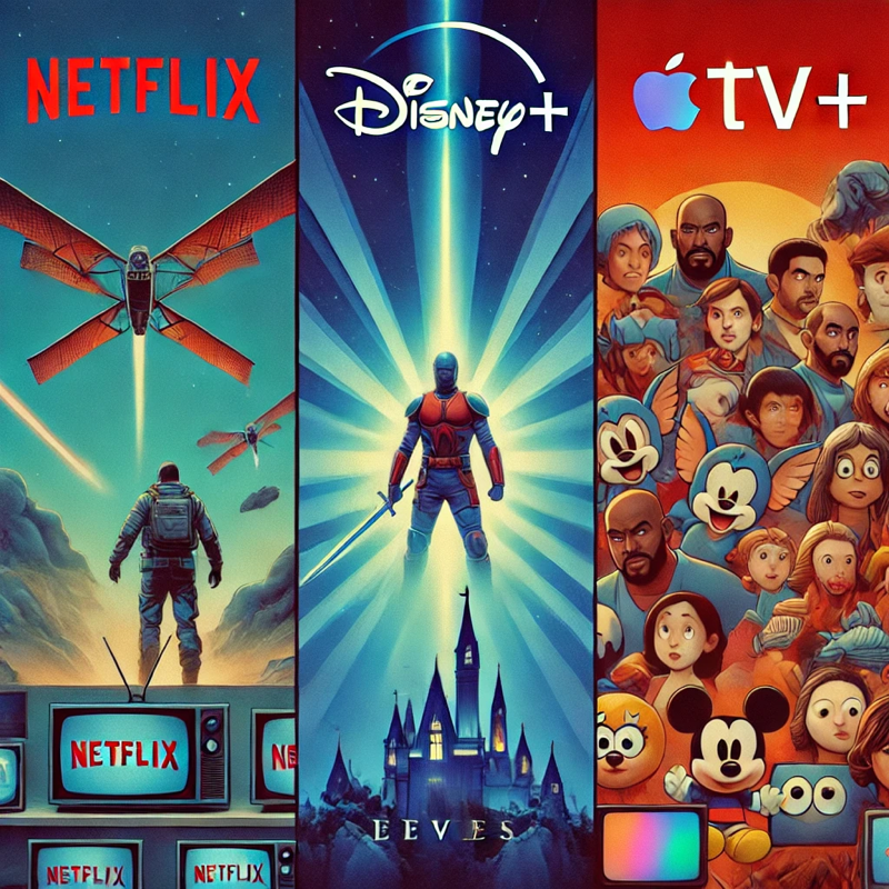 OTT 분석 : 넷플릭스, 디즈니+, 애플 TV