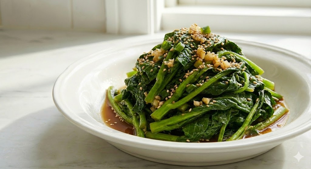 겨울 추위를 이겨내어 씹을수록 달큰한 맛이 배어 나오는 향긋한 봄의 전령사 유채 나물 무침