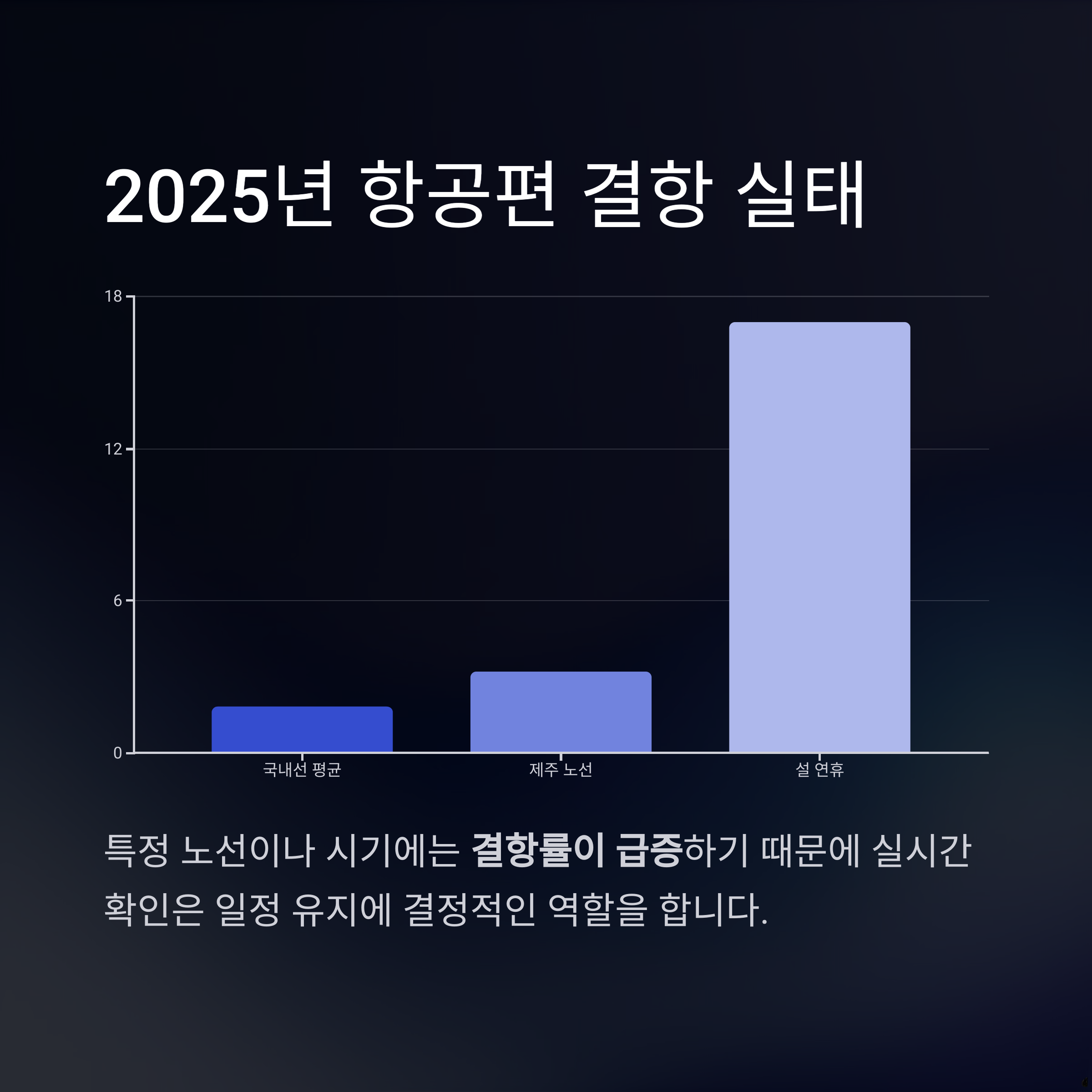 2025년 항공편 결항 실태