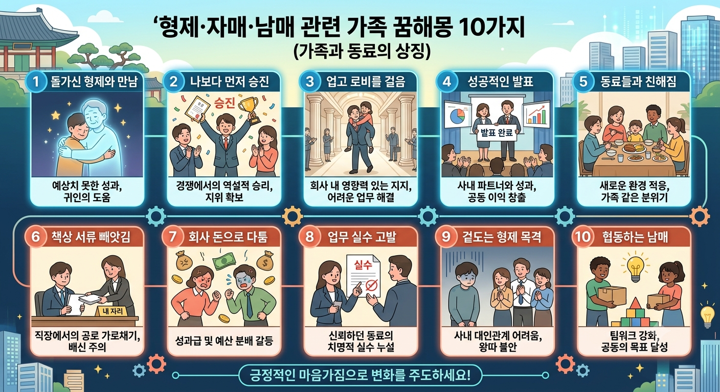 형제·자매·남매 관련 가족 꿈해몽 10가지