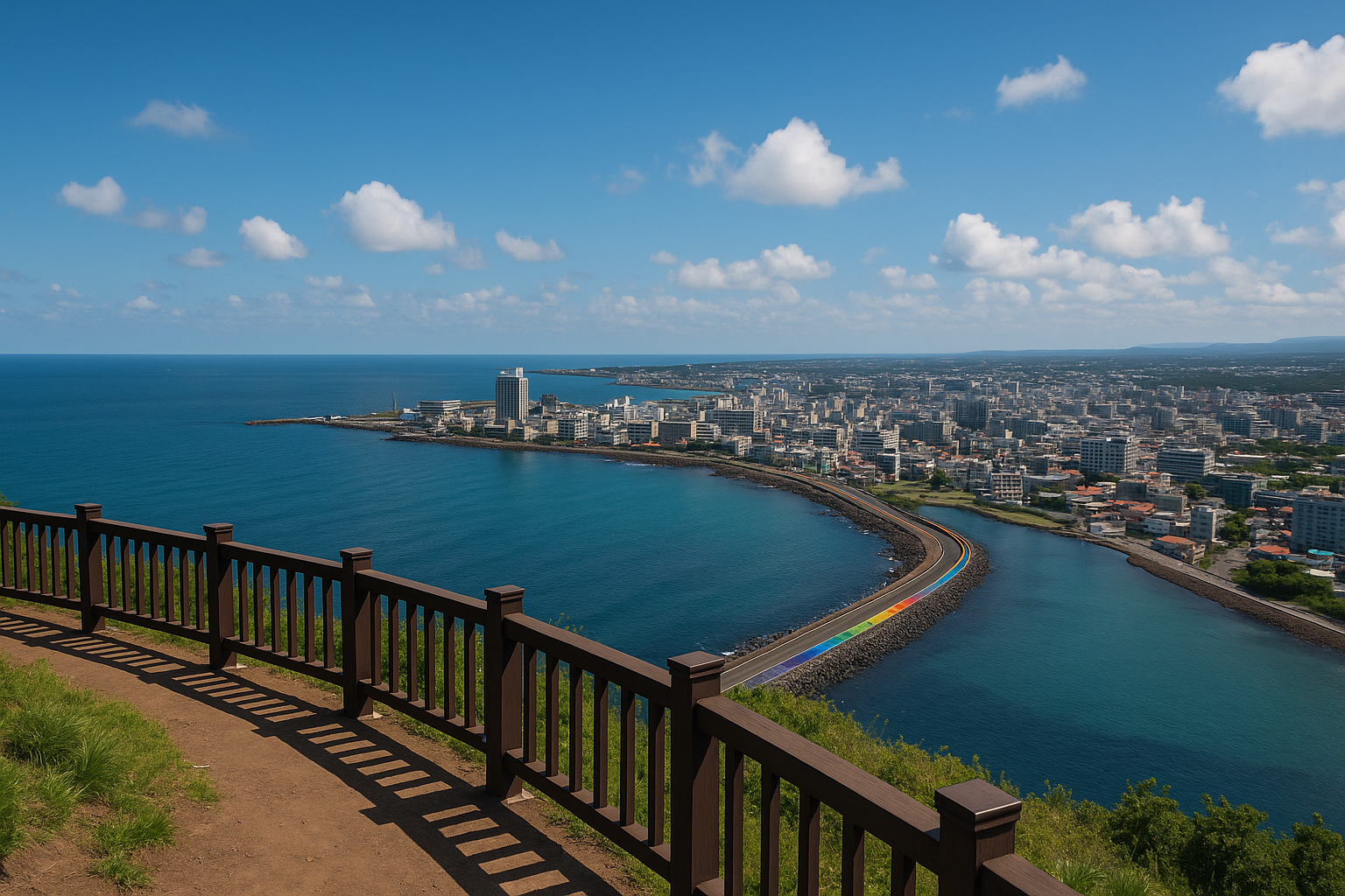도두봉에서 만나는 제주시의 풍경