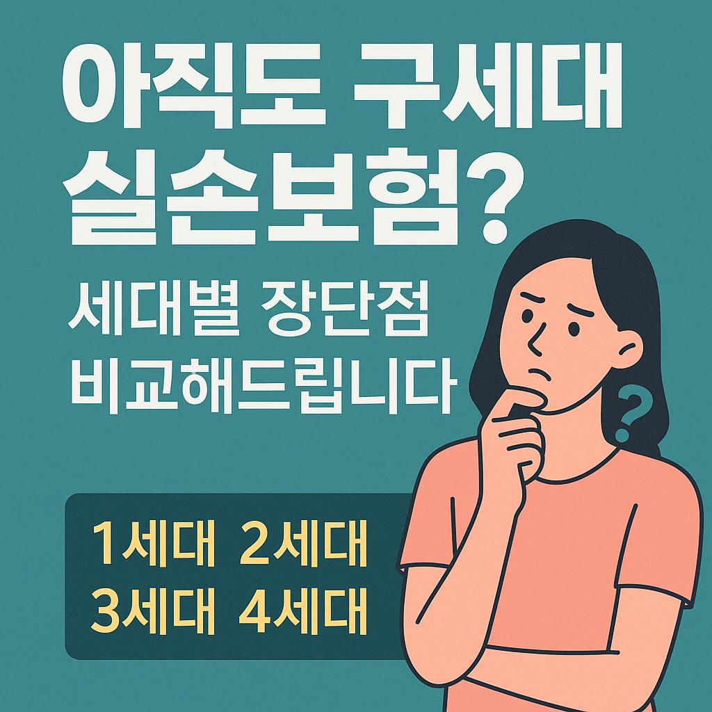 실손보험 세대별 장단점