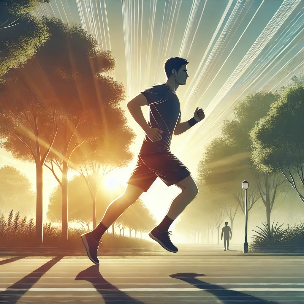 단거리 조깅하는 사진