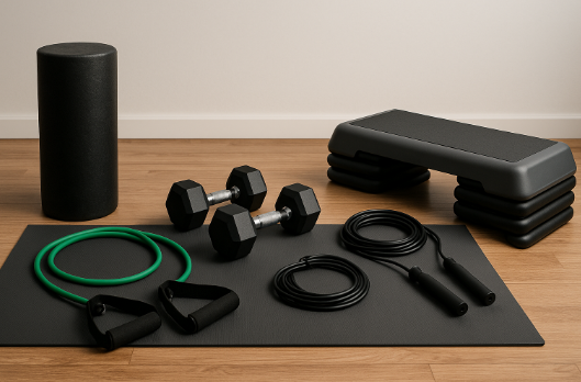 집에서 운동할 때 꼭 필요한 장비 사진
