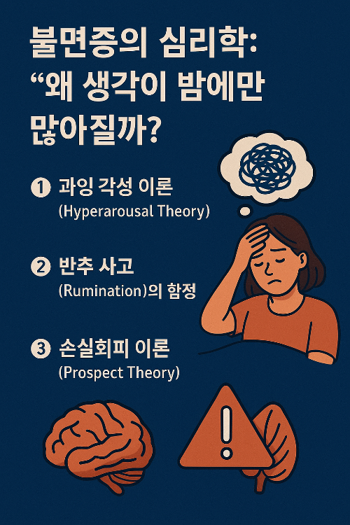 수면제 없이 불면증 극복 심리법칙