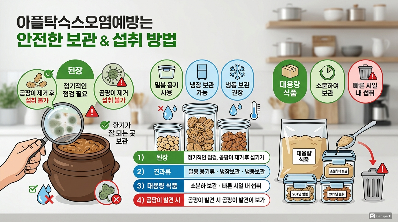 안전하게 보관하고 섭취하는 방법