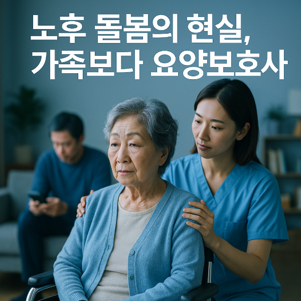 노후 돌봄, 요양보호사 선택한 한국인들&hellip;자녀 돌봄은 4%에 불과