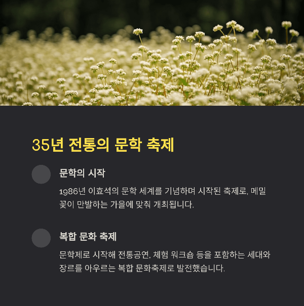 35년 전통의 문학 축제