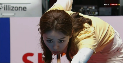 웰컴저축은행 웰뱅 LPBA 챔피언십 결승전, 최지민 선수 경기모습