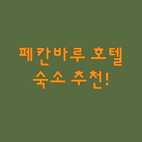 페칸바루 호텔 추천 4곳! 2024년