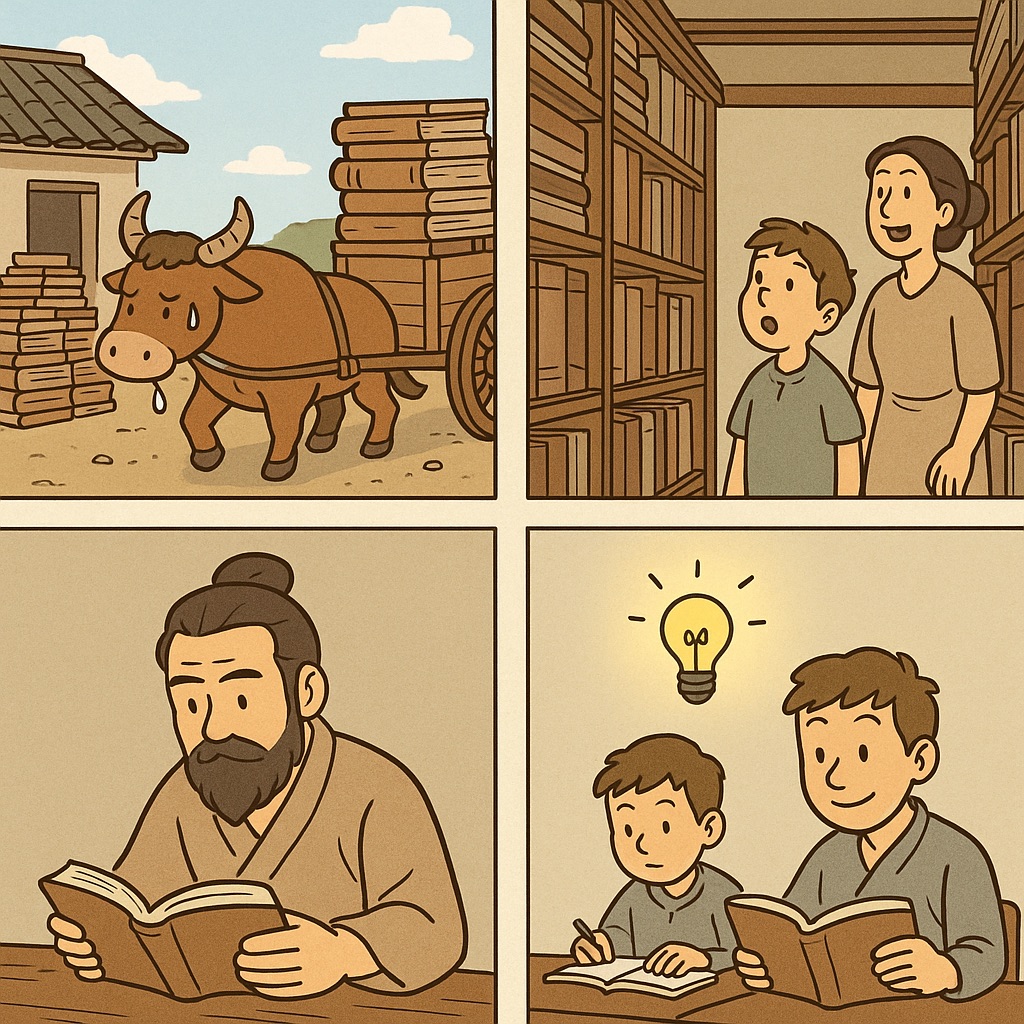 한우충동 사자성어 이미지