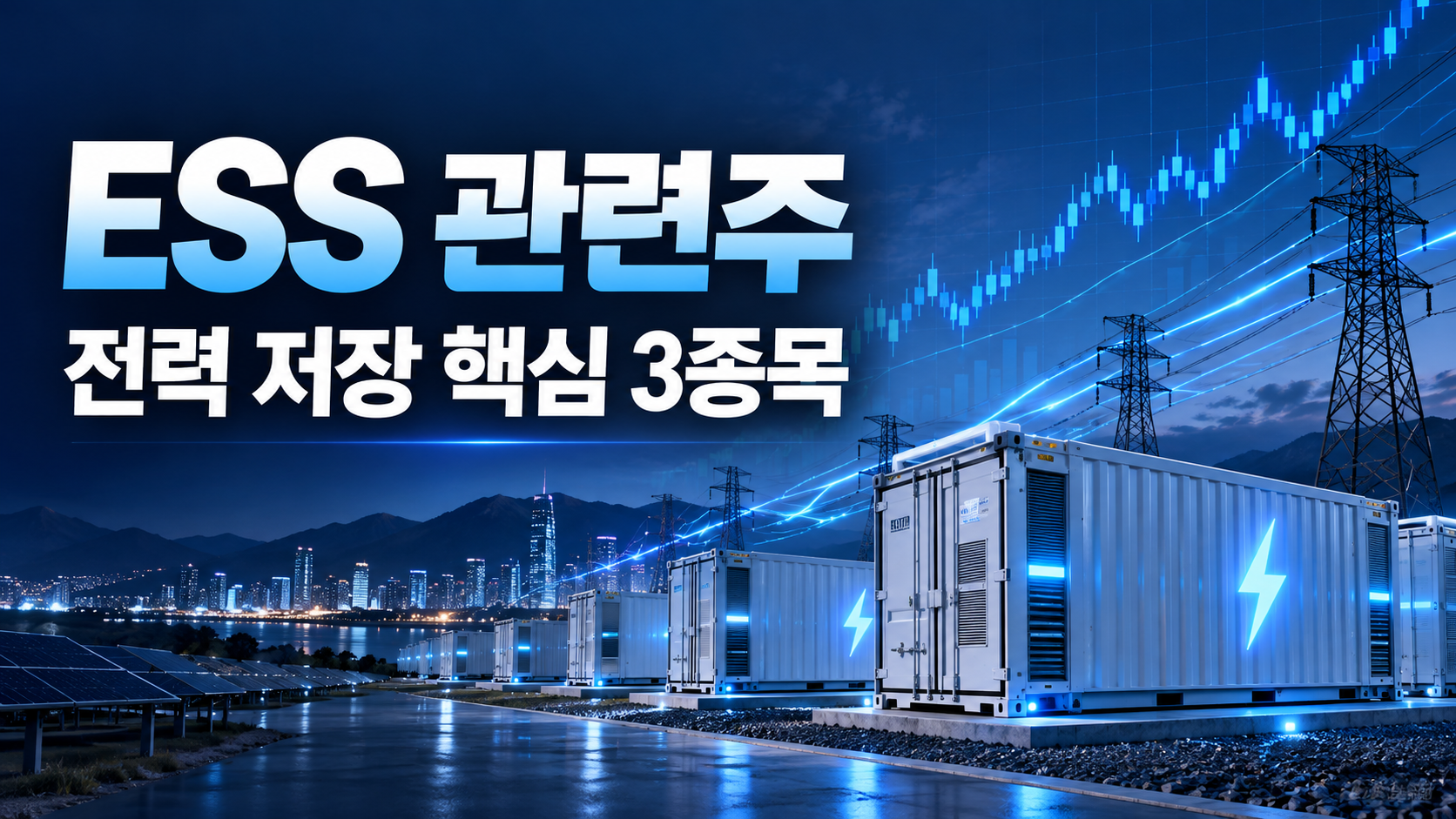 ESS 관련주 전력 저장 핵심 3종목 대표 이미지